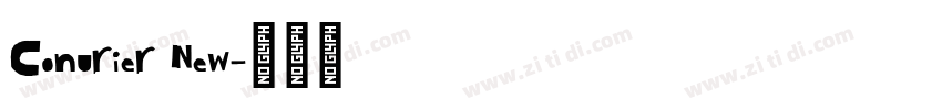Conurier New字体转换
